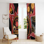 Custom Australia Indigenous Rugby Window Curtain 2024 Aboriginal All Stars