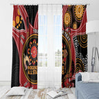 Custom Australia Indigenous Rugby Window Curtain 2024 Aboriginal All Stars