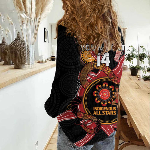 Custom Australia Indigenous Rugby Women Casual Shirt 2024 Aboriginal All Stars