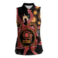 Custom Australia Indigenous Rugby Women Sleeveless Polo Shirt 2024 Aboriginal All Stars
