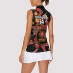 Custom Australia Indigenous Rugby Women Sleeveless Polo Shirt 2024 Aboriginal All Stars
