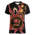 Custom Australia Indigenous Rugby Women V-Neck T-Shirt 2024 Aboriginal All Stars