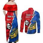 personalised-eels-and-knights-rugby-couples-matching-off-shoulder-maxi-dress-and-long-sleeve-button-shirts-2023-sporty-version