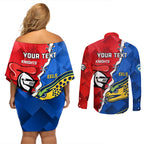 personalised-eels-and-knights-rugby-couples-matching-off-shoulder-short-dress-and-long-sleeve-button-shirts-2023-sporty-version