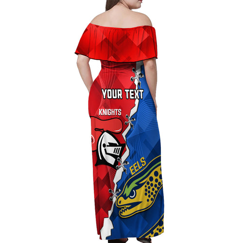 personalised-eels-and-knights-rugby-off-shoulder-maxi-dress-2023-sporty-version