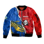 personalised-eels-and-knights-rugby-sleeve-zip-bomber-jacket-2023-sporty-version