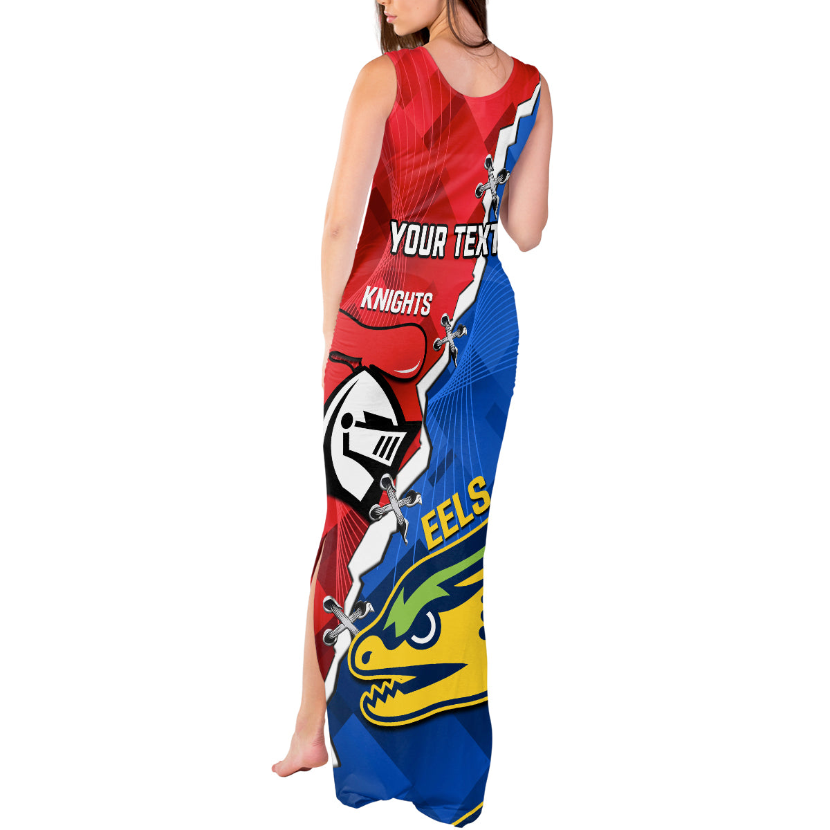 personalised-eels-and-knights-rugby-tank-maxi-dress-2023-sporty-version