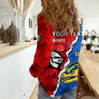 Personalised Eels and Knights Rugby Women Casual Shirt 2023 Sporty Version LT14
