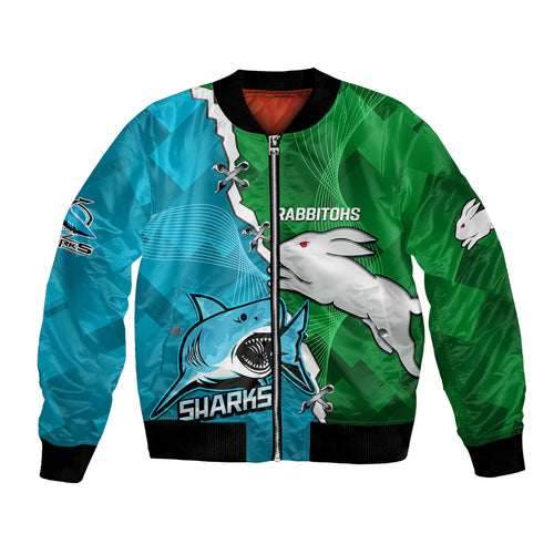 personalised-sharks-and-rabbitohs-rugby-bomber-jacket-2023-sporty-version