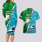 personalised-sharks-and-rabbitohs-rugby-couples-matching-long-sleeve-bodycon-dress-and-hawaiian-shirt-2023-sporty-version