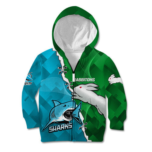 personalised-sharks-and-rabbitohs-rugby-kid-hoodie-2023-sporty-version