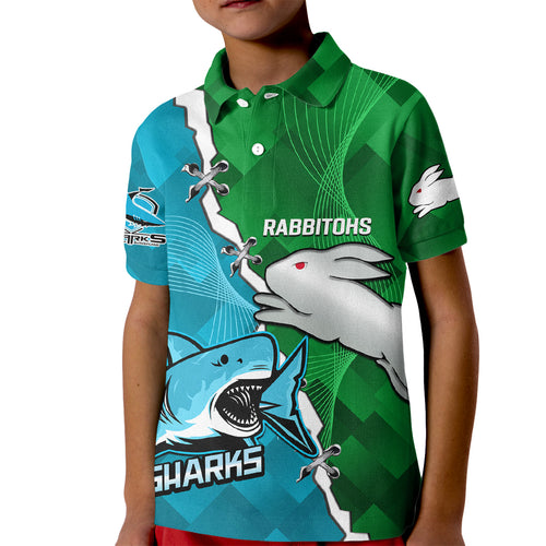 personalised-sharks-and-rabbitohs-rugby-kid-polo-shirt-2023-sporty-version