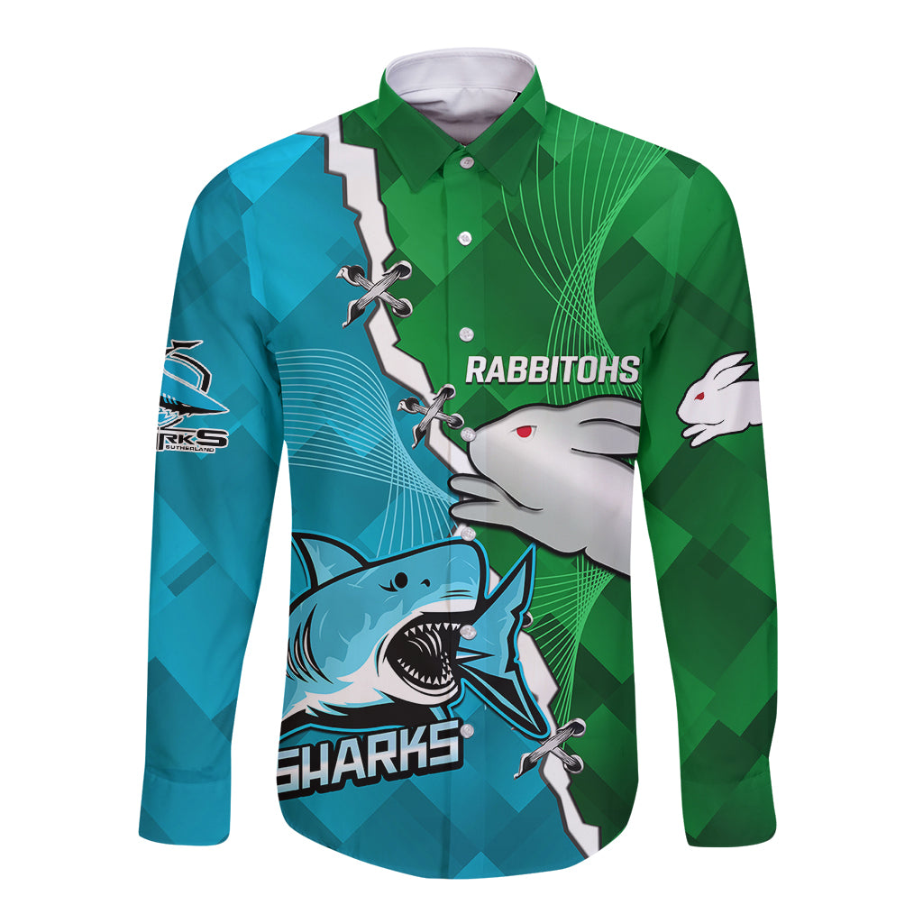 personalised-sharks-and-rabbitohs-rugby-long-sleeve-button-shirt-2023-sporty-version