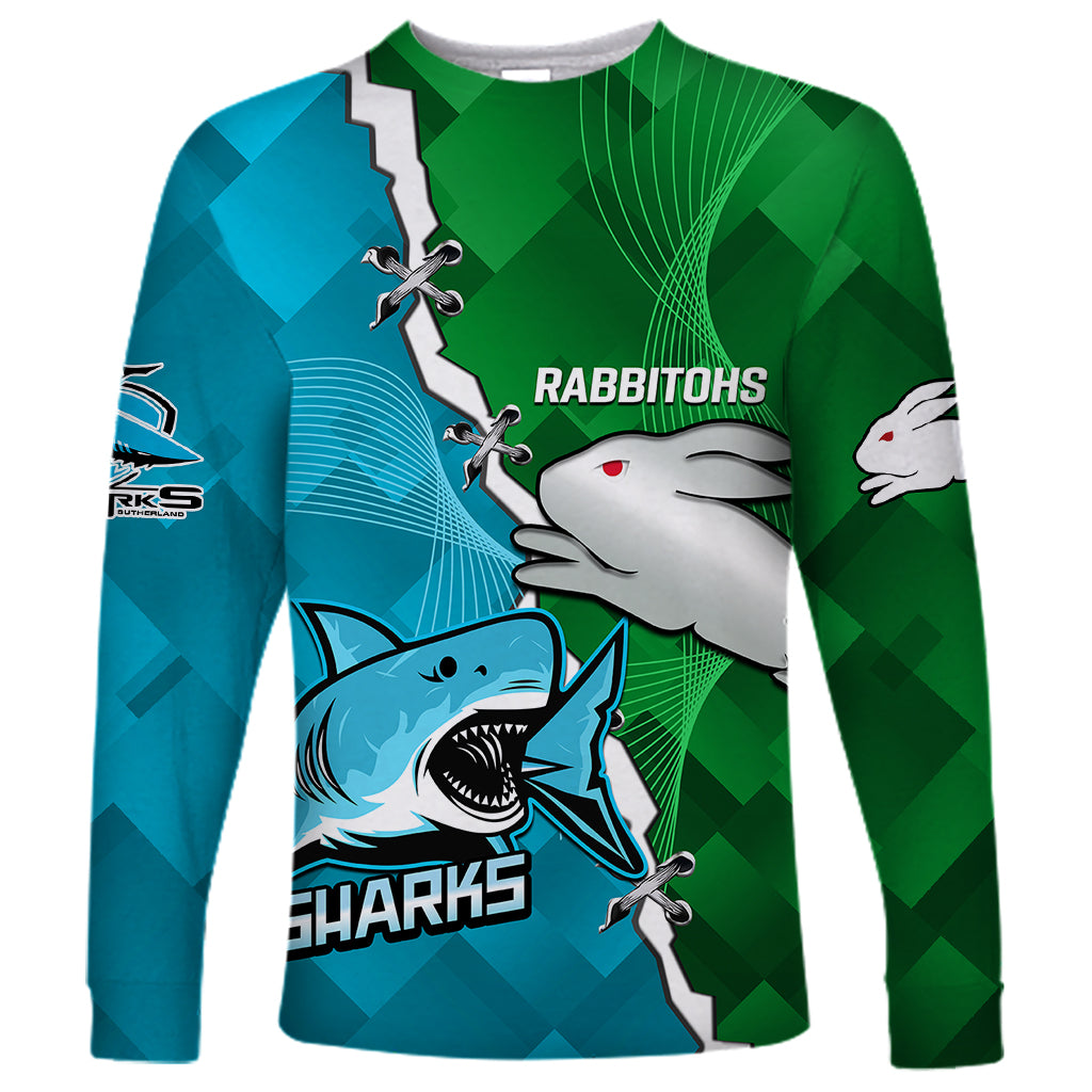 personalised-sharks-and-rabbitohs-rugby-long-sleeve-shirt-2023-sporty-version