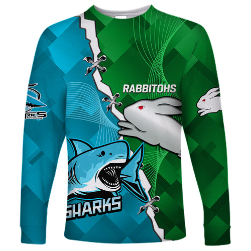 personalised-sharks-and-rabbitohs-rugby-long-sleeve-shirt-2023-sporty-version