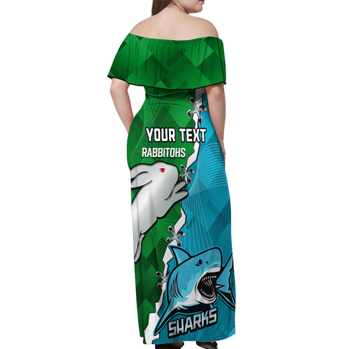 personalised-sharks-and-rabbitohs-rugby-off-shoulder-maxi-dress-2023-sporty-version