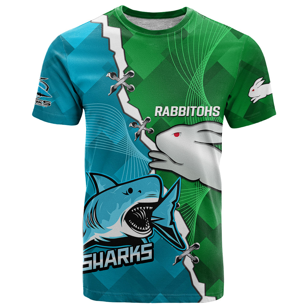 personalised-sharks-and-rabbitohs-rugby-t-shirt-2023-sporty-version