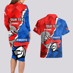personalised-dolphins-and-knights-rugby-couples-matching-long-sleeve-bodycon-dress-and-hawaiian-shirt-2023-sporty-version