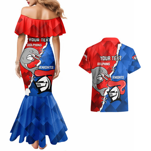personalised-dolphins-and-knights-rugby-couples-matching-mermaid-dress-and-hawaiian-shirt-2023-sporty-version