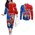 personalised-dolphins-and-knights-rugby-couples-matching-off-the-shoulder-long-sleeve-dress-and-long-sleeve-button-shirts-2023-sporty-version