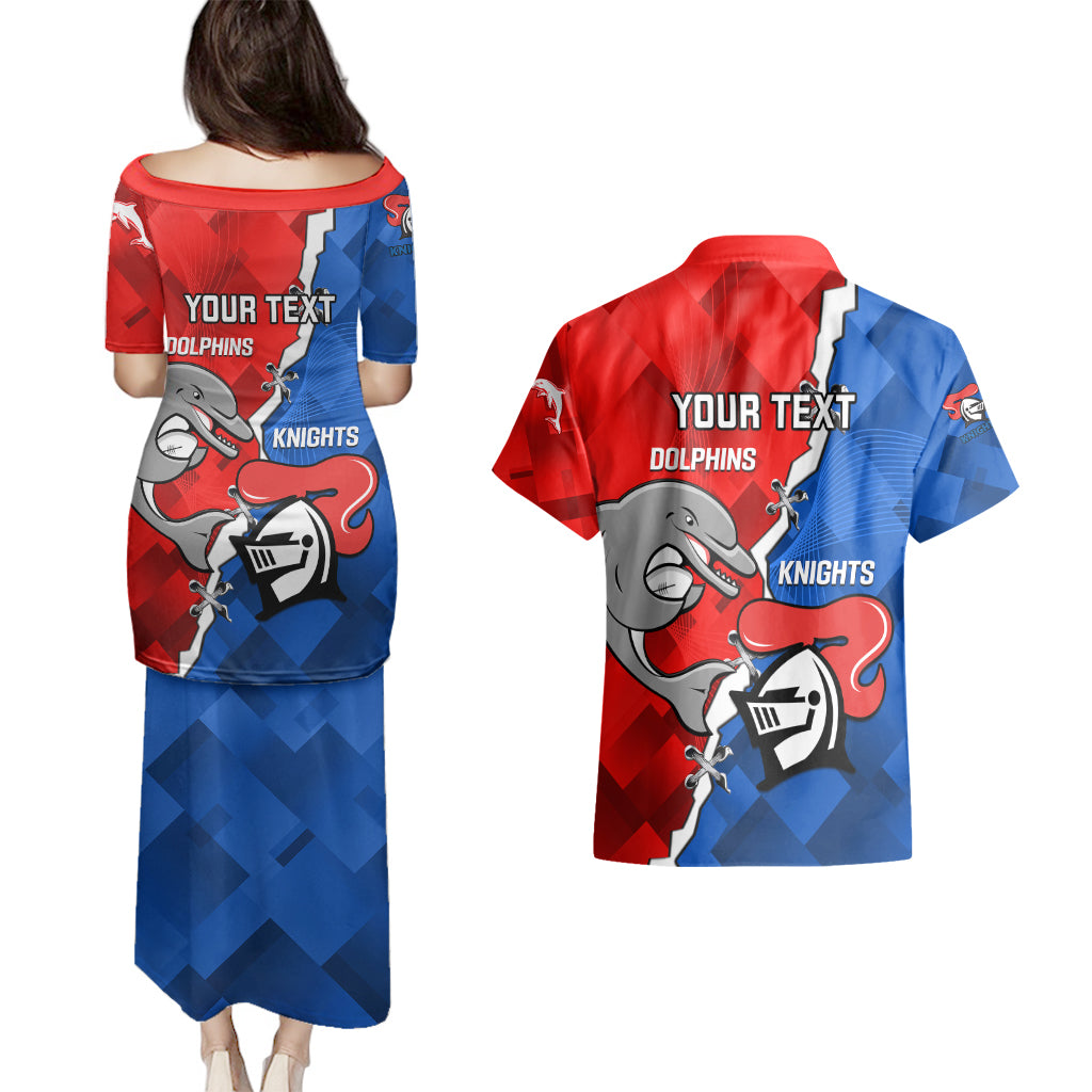 personalised-dolphins-and-knights-rugby-couples-matching-puletasi-dress-and-hawaiian-shirt-2023-sporty-version
