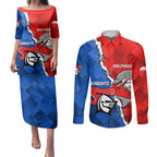 personalised-dolphins-and-knights-rugby-couples-matching-puletasi-dress-and-long-sleeve-button-shirts-2023-sporty-version