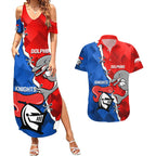 personalised-dolphins-and-knights-rugby-couples-matching-summer-maxi-dress-and-hawaiian-shirt-2023-sporty-version