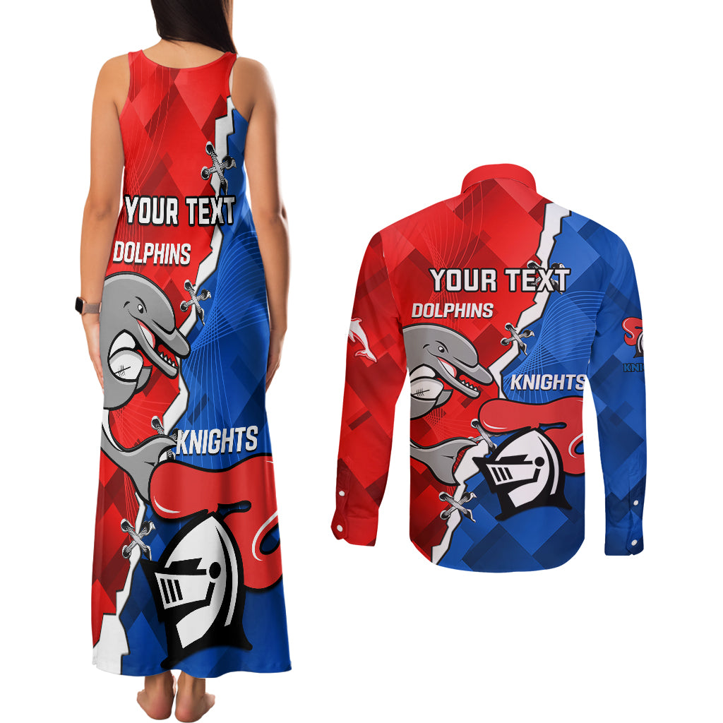 personalised-dolphins-and-knights-rugby-couples-matching-tank-maxi-dress-and-long-sleeve-button-shirts-2023-sporty-version