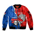personalised-dolphins-and-knights-rugby-sleeve-zip-bomber-jacket-2023-sporty-version