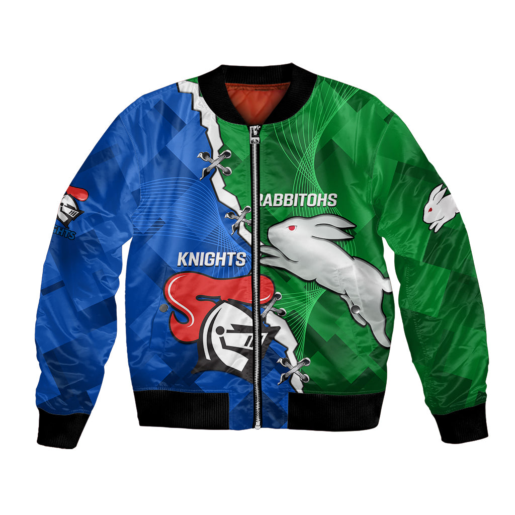 personalised-knights-and-rabbitohs-rugby-bomber-jacket-2023-sporty-version