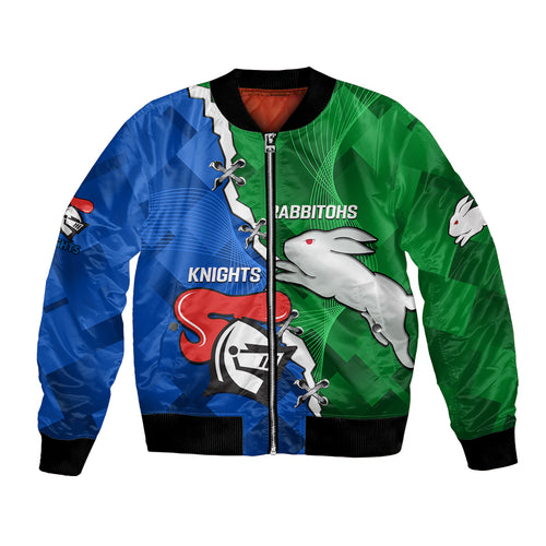 personalised-knights-and-rabbitohs-rugby-bomber-jacket-2023-sporty-version