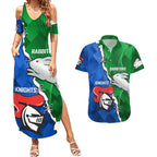 personalised-knights-and-rabbitohs-rugby-couples-matching-summer-maxi-dress-and-hawaiian-shirt-2023-sporty-version