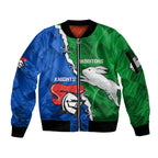 personalised-knights-and-rabbitohs-rugby-sleeve-zip-bomber-jacket-2023-sporty-version