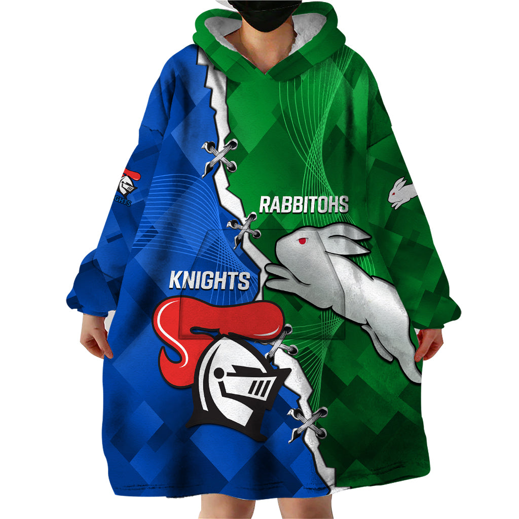 personalised-knights-and-rabbitohs-rugby-wearable-blanket-hoodie-2023-sporty-version