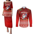 australia-christmas-couples-matching-puletasi-dress-and-long-sleeve-button-shirts-xmas-in-july-happy-santa-claus-with-map-red-style