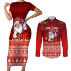 australia-christmas-couples-matching-short-sleeve-bodycon-dress-and-long-sleeve-button-shirts-xmas-in-july-happy-santa-claus-with-map-red-style