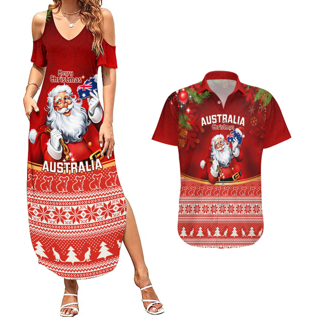 australia-christmas-couples-matching-summer-maxi-dress-and-hawaiian-shirt-xmas-in-july-happy-santa-claus-with-map-red-style