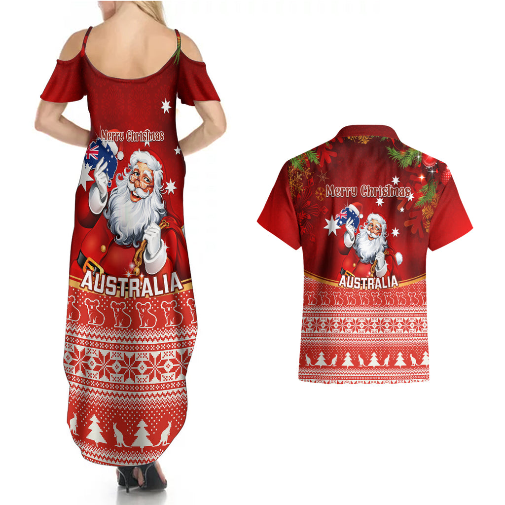 australia-christmas-couples-matching-summer-maxi-dress-and-hawaiian-shirt-xmas-in-july-happy-santa-claus-with-map-red-style