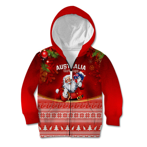 australia-christmas-kid-hoodie-xmas-in-july-happy-santa-claus-with-map-red-style