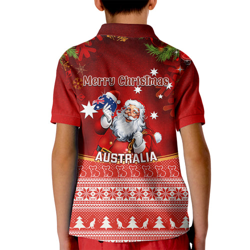 australia-christmas-kid-polo-shirt-xmas-in-july-happy-santa-claus-with-map-red-style