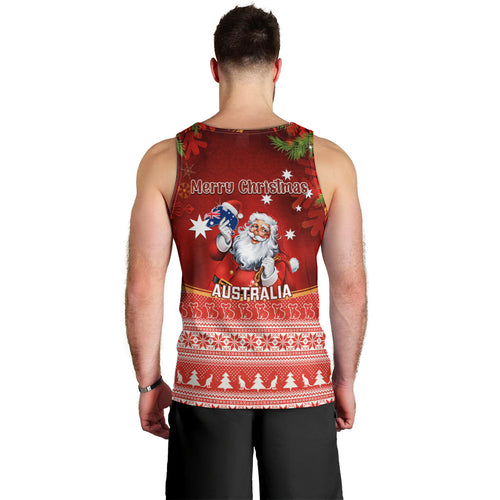 australia-christmas-men-tank-top-xmas-in-july-happy-santa-claus-with-map-red-style