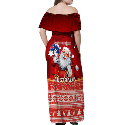 australia-christmas-off-shoulder-maxi-dress-xmas-in-july-happy-santa-claus-with-map-red-style