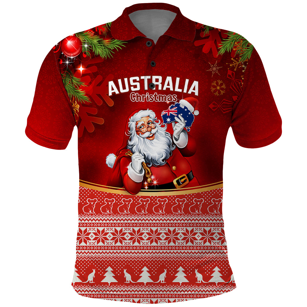 australia-christmas-polo-shirt-xmas-in-july-happy-santa-claus-with-map-red-style