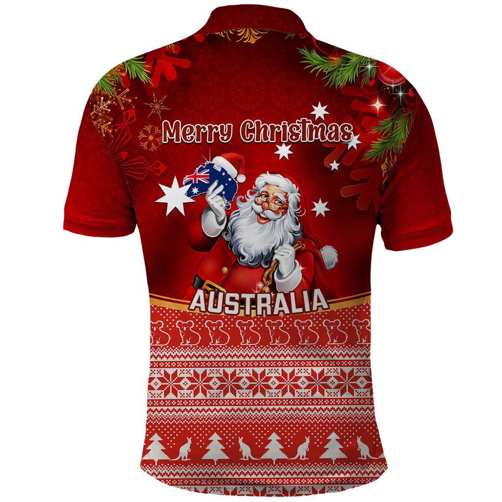 australia-christmas-polo-shirt-xmas-in-july-happy-santa-claus-with-map-red-style