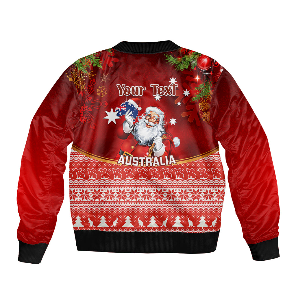 personalised-australia-christmas-bomber-jacket-xmas-in-july-happy-santa-claus-with-map-red-style