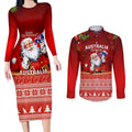 personalised-australia-christmas-couples-matching-long-sleeve-bodycon-dress-and-long-sleeve-button-shirts-xmas-in-july-happy-santa-claus-with-map-red-style