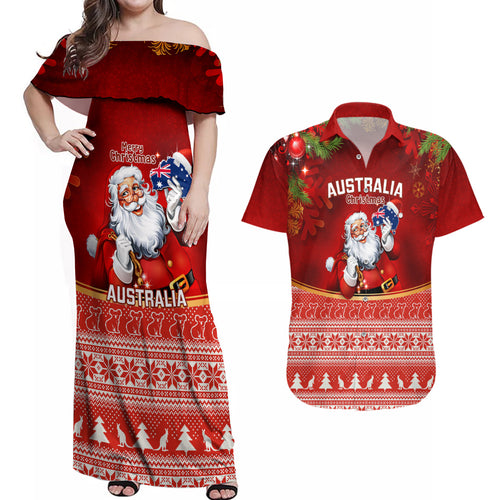 personalised-australia-christmas-couples-matching-off-shoulder-maxi-dress-and-hawaiian-shirt-xmas-in-july-happy-santa-claus-with-map-red-style