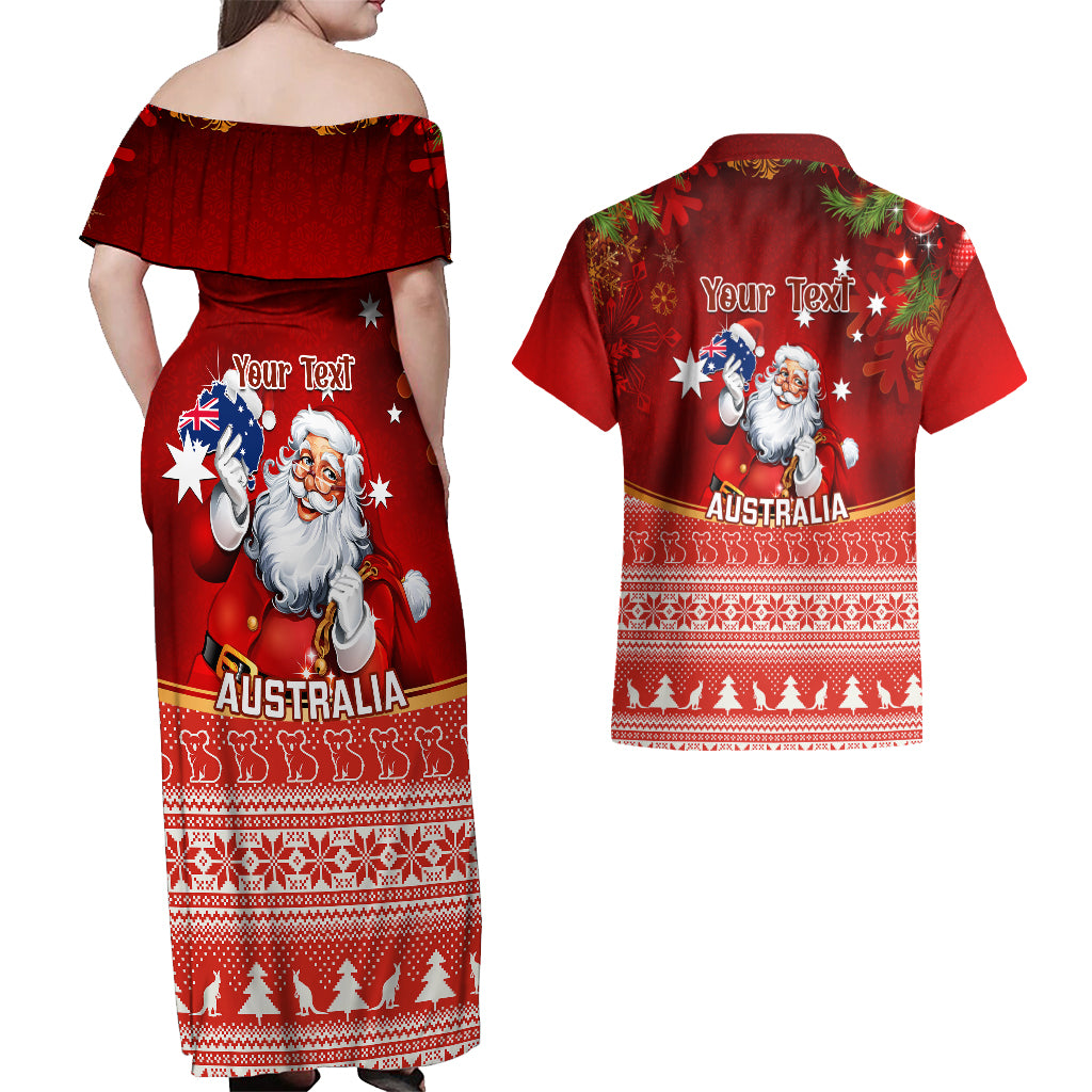 personalised-australia-christmas-couples-matching-off-shoulder-maxi-dress-and-hawaiian-shirt-xmas-in-july-happy-santa-claus-with-map-red-style