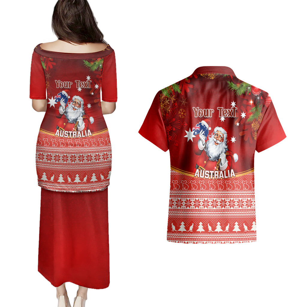 personalised-australia-christmas-couples-matching-puletasi-dress-and-hawaiian-shirt-xmas-in-july-happy-santa-claus-with-map-red-style
