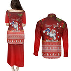 personalised-australia-christmas-couples-matching-puletasi-dress-and-long-sleeve-button-shirts-xmas-in-july-happy-santa-claus-with-map-red-style
